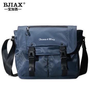 

BJX men's bag: lightweight canvas shoulder bag 9.7 'Ipad casual cross-body bag waterproof business men's shoulder bag fashion