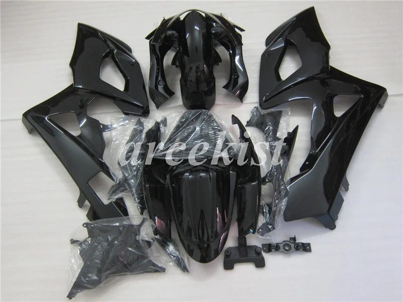 4 подарки ABS пластик Полный обтекатели комплект подходит для Suzuki GSXR1000 K5 2005 2006 GSXR-1000 05 06 все черный глянцевый