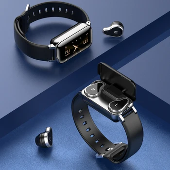 

T89 Smart Watch Men with Bluetooth Earphone Smartwatch IP67 Waterproof Support Siri BT Call For iPhone Android