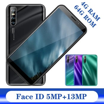 

Note 9 Pro Android Mobile Phones Quad Core 4G RAM 64G ROM Smartphones 6.0" Screen 13MP Global version Face ID Unlocked Celulares