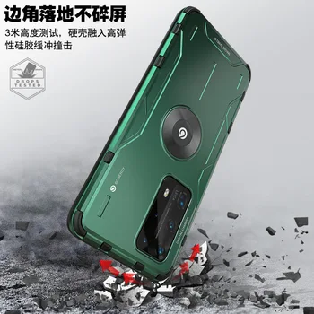 

Armor Metal Aluminum Holder Case For Huawei Nova 7 Pro 7SE 6se P40 lite Case Soft TPU Shockproof Cover For Honor 30 Pro V30 Capa