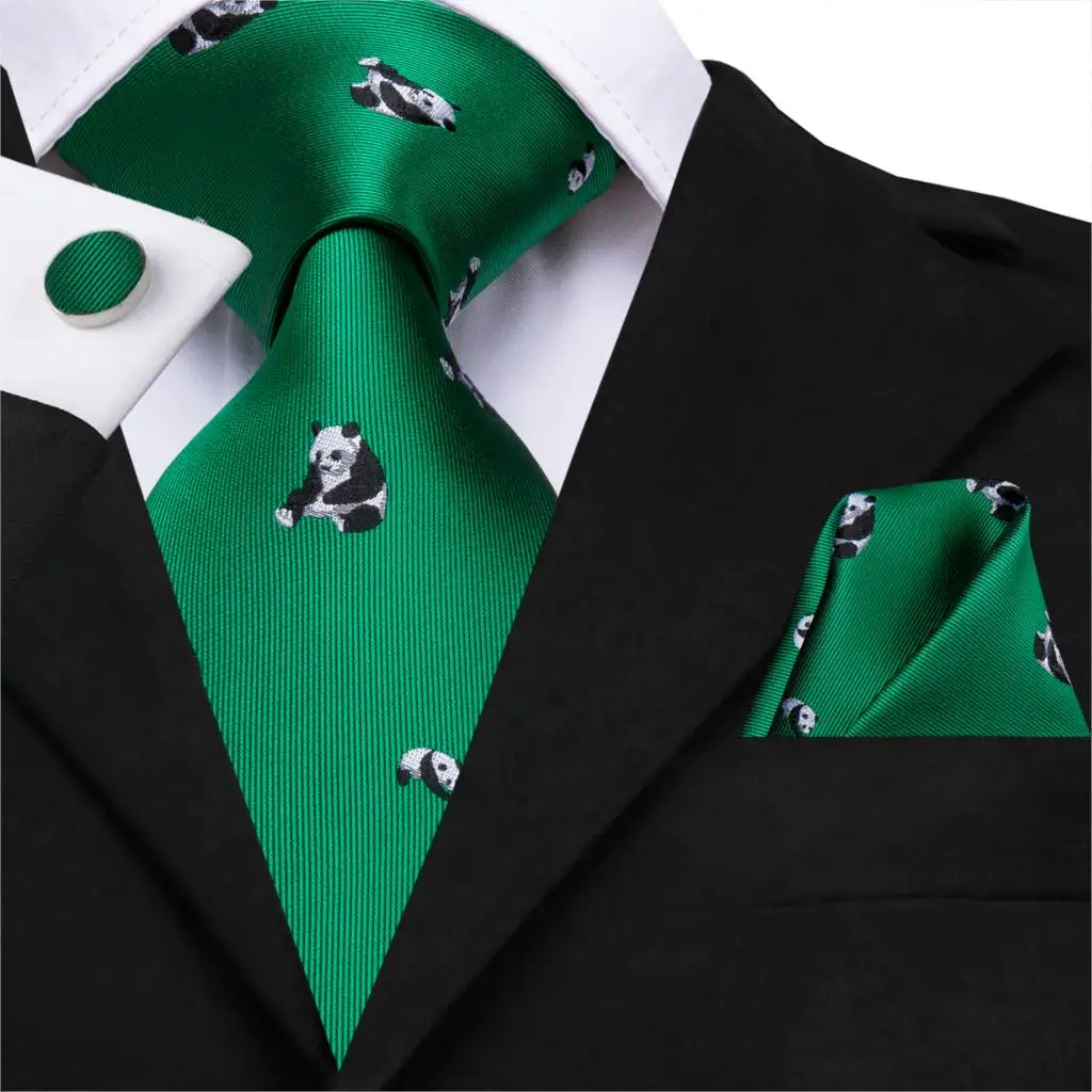 Hi-Tie, зеленый принт, шелк, мужской галстук на шею, розовые галстуки для мужчин, деловые, Роскошные, свадебные, вечерние галстуки, Gravatas