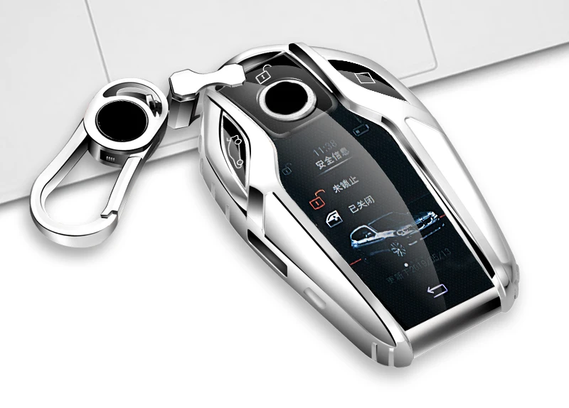 Tanie Obudowa kluczyka do samochodu TPU Auto klucz pokrywa ochronna inteligentny klucz do BMW serii 7 730li 740X6X3X5 530 obudowa kluczyka akcesoria do stylizacji samochodów