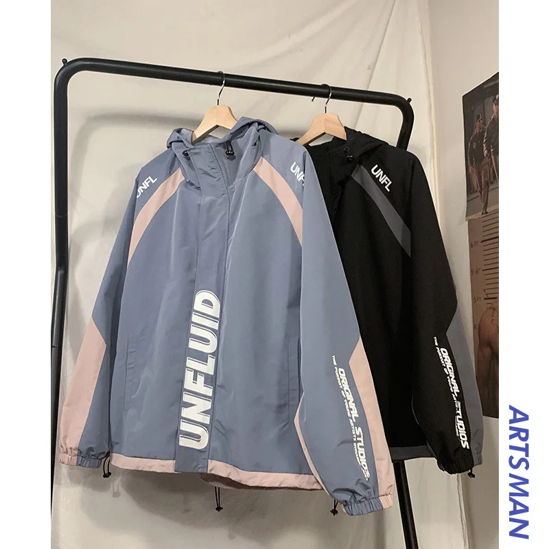 

Spring And Autumn New Style Hip Hop Europe And America Lettered Street Hooded Popular Brand Coat Loose-Fit Versatile Mixed Color