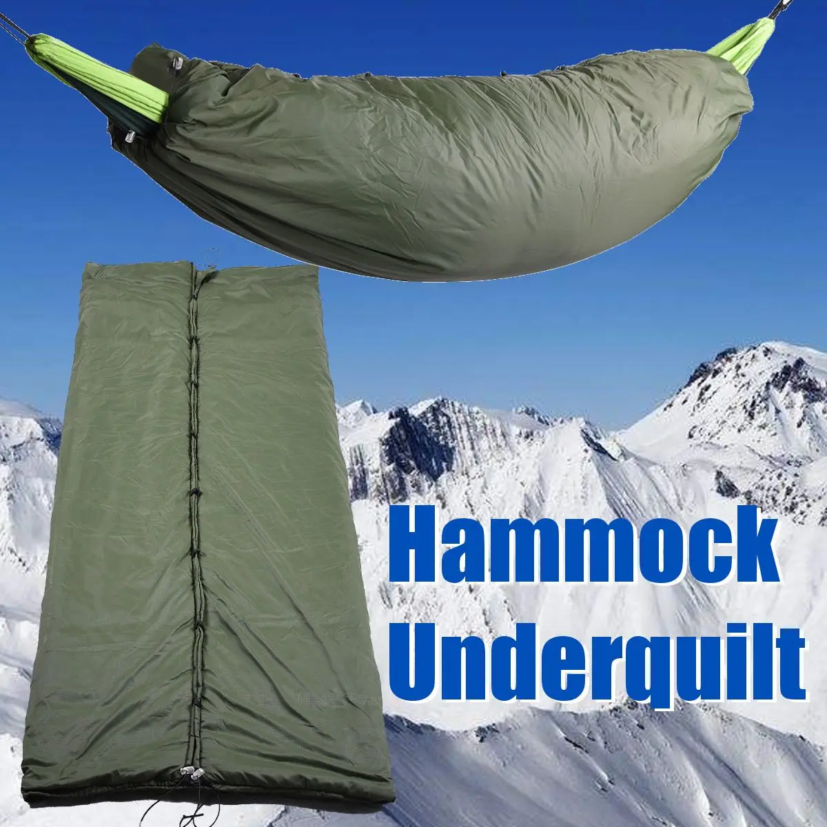 

Outdoor Winter Warm Sleeping Bag Hammock Underquilt Sleeping Bag Warmer Under Quilt Blanket for Outdoor Camping hiking Windproof