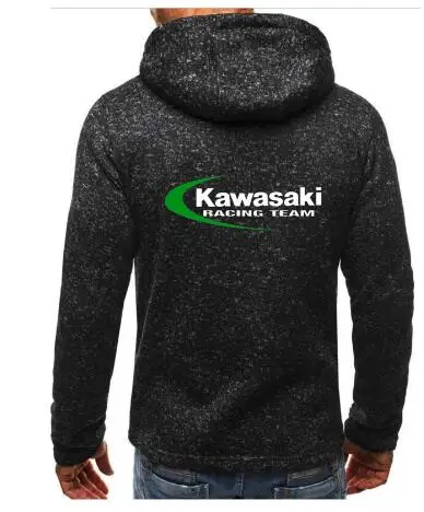 Осень-зима Мотокросс толстовки для kawasaki Мотоцикл пуловер с рыцарем пальто свитера повседневные Пиджаки