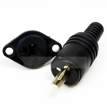 

2 Pin DIN Male Speaker Plug 2-Pin Plug Hifi Loudspeaker Solder Connectors European Speaker Plug And Socket