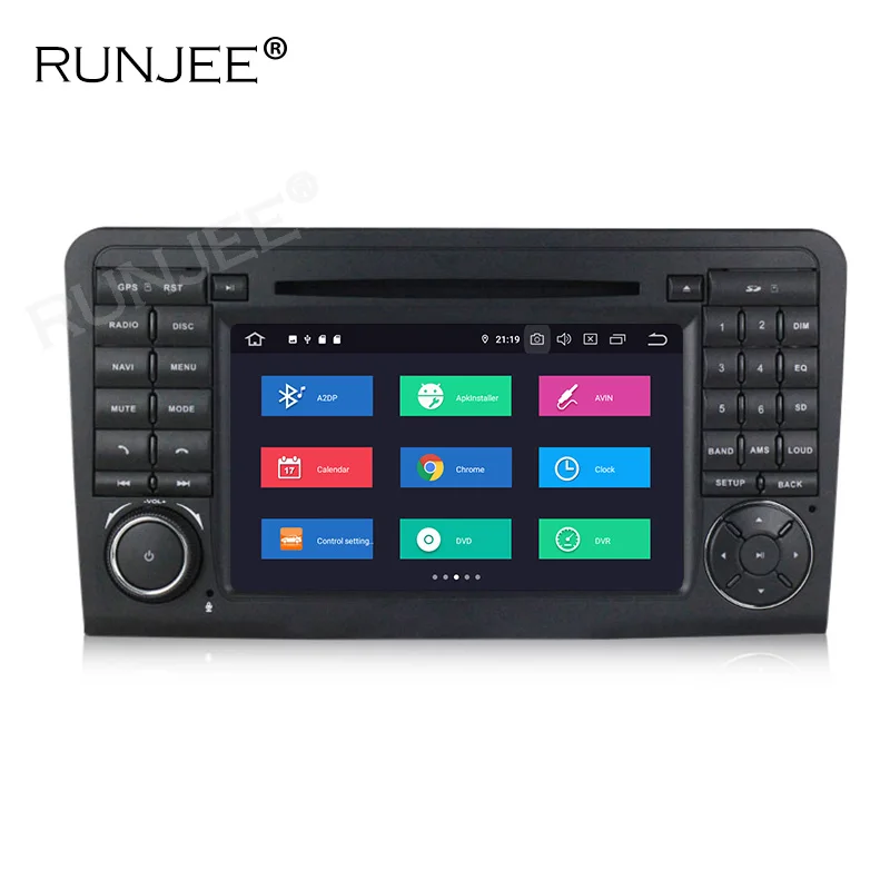 Top RUNJEE PX6 RK3399 IPS DSP car multimedia Autoradio for Mercedes Benz ML Series W164 ML GL  SWC Videoutput car dvd 5