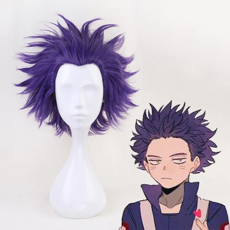 Anime My Hero Academia Cosplay Wigs Hitoshi Shinsou Hair Wig Boku no Synthetic Halloween Party | Тематическая одежда и