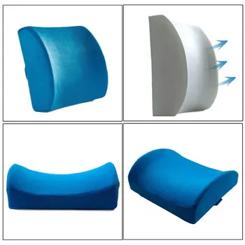 

Soft Memory Foam Lumbar Support Back Massager Waist Cushion Pillow For Chairs in the Car Seat Pillows Relieve Pain