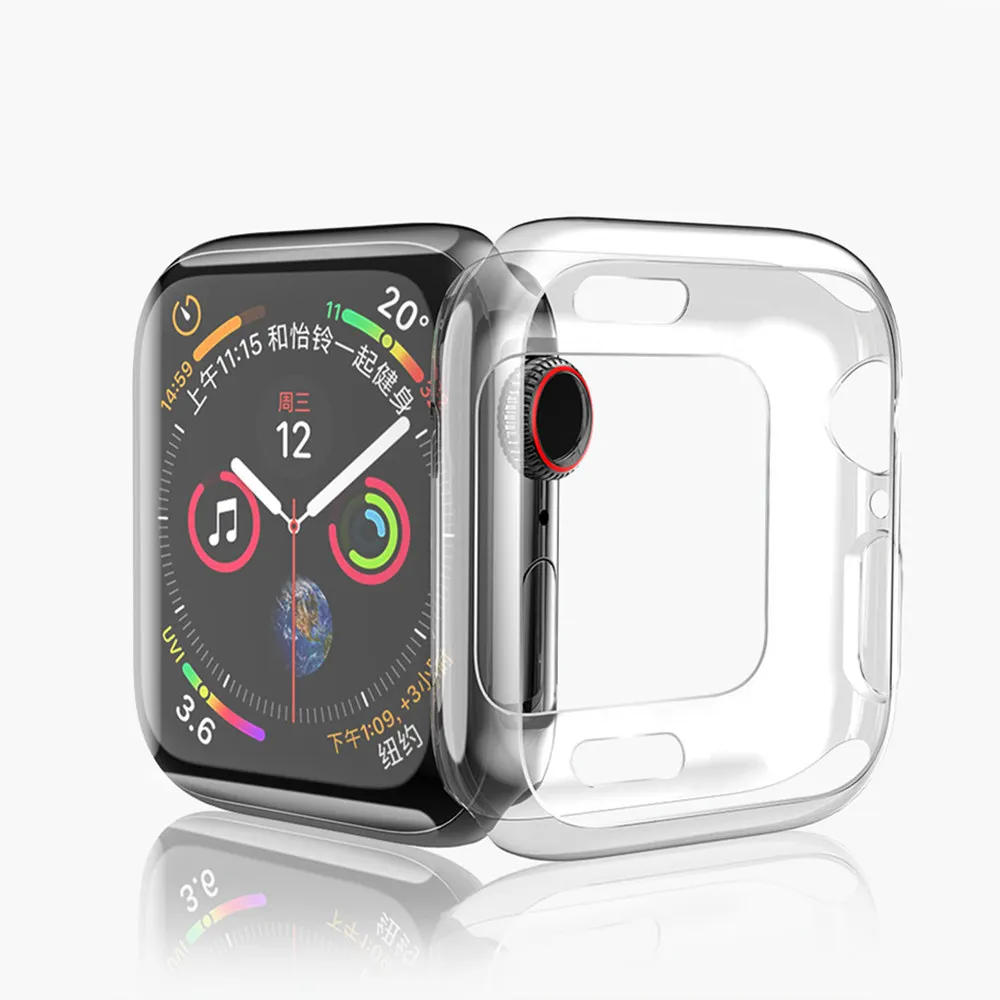 Чехол для Apple watch чехол 44 мм 40 iWatch Ультратонкий бампер защита серия 5 4 аксессуары |