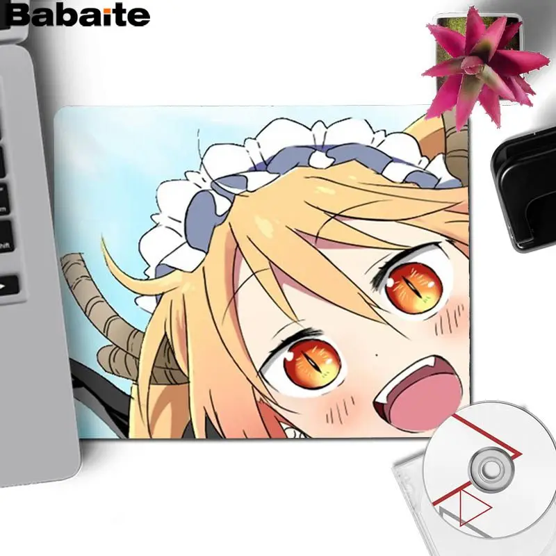 Подарочный коврик для Babaite мальчика Kobayashis dragon maid, подгонянные коврики для мыши, компьютерный Аниме Коврик для мыши и ноутбука,, большой коврик для мыши - Цвет: Lock Edge25x29cm