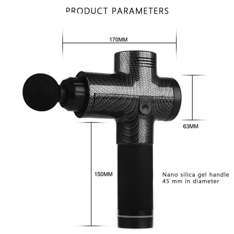 Электрический массажный пистолет, мышечный массажер, управление мышечной болью для тренировок и упражнений, расслабление тела, коррекция фигуры, облегчение боли