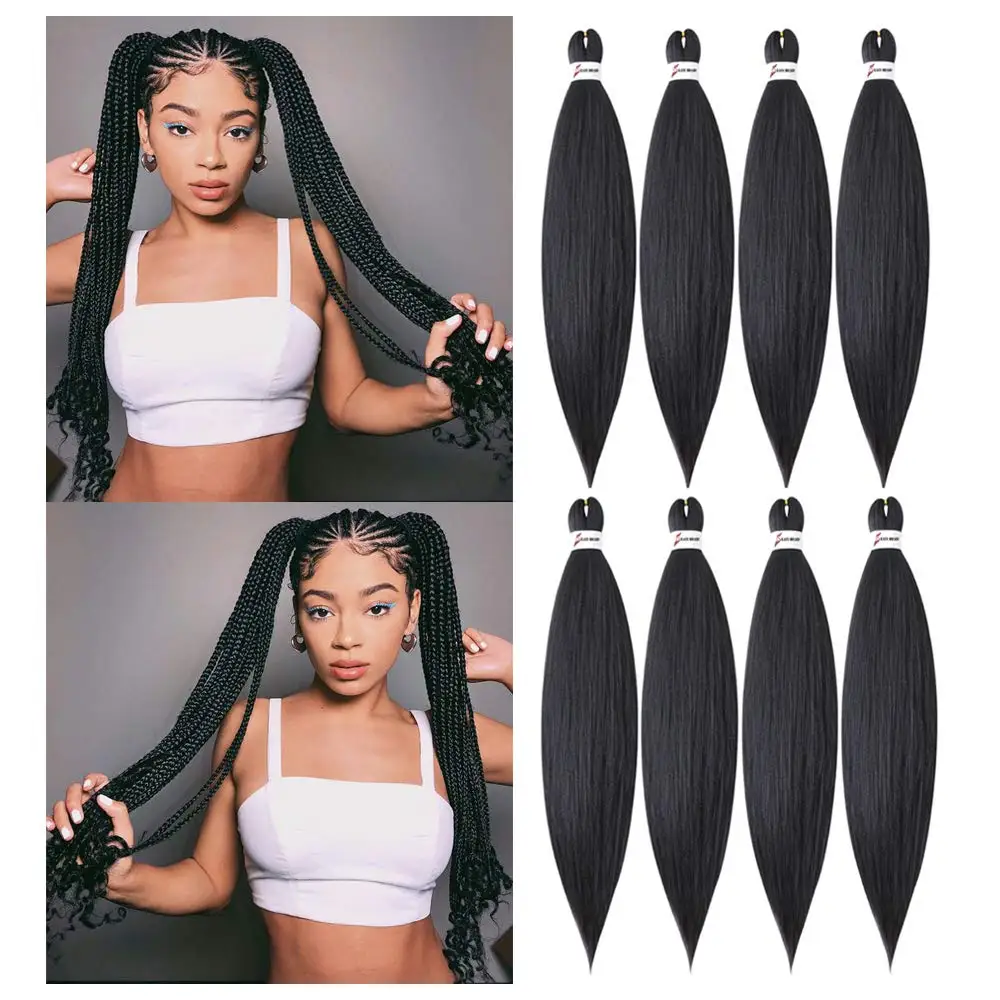Pelo trenzado sintético preestirado, extensión de trenza de cabello Original, textura Yaki, Passion Twist
