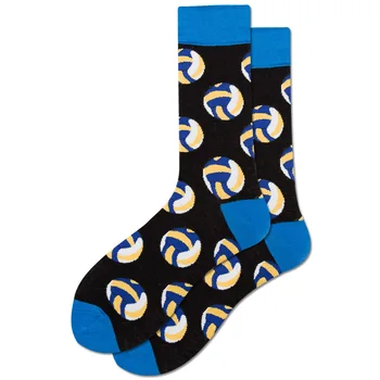 

1pair Gift Mid-calf Length Accessories Casual Anti Slip Daily Wear Fashion Soft Sports Series Men Socks Cozy Home Autumn Winter