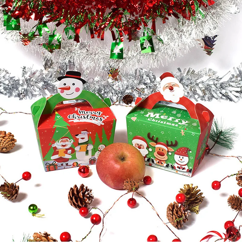 

christmas portable gift box packaging коробка для подарка noël cake box рождество новогодние украшения 2022 gift bag упаковка