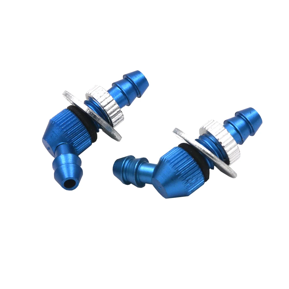 2PCS-Aluminum-Bulkhead-Nipple-Dia2-5-D5-L21mm-Suit-w-FUEL-BOTTLE-120-Degree-Nozzle-Oil