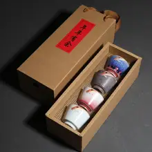 PINNY 100 мл пигментированные Fambe рыбка мастер чайная чашка китайские кунг чашки fu Подарочная коробка Керамика посуда Чай чаша