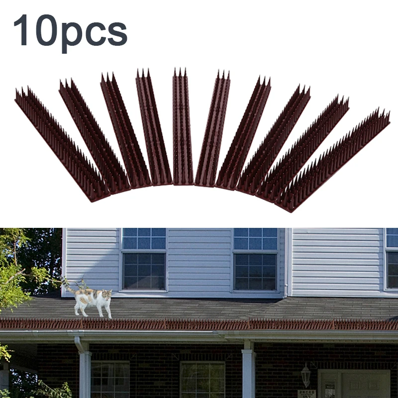 

10pcs Anti Climb Fence Wall Spikes Burglars Cats Birds Repellent Pest Control