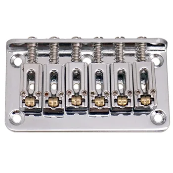 

Hardtail Guitar Bridge Body Through for 6 String Electric Parts