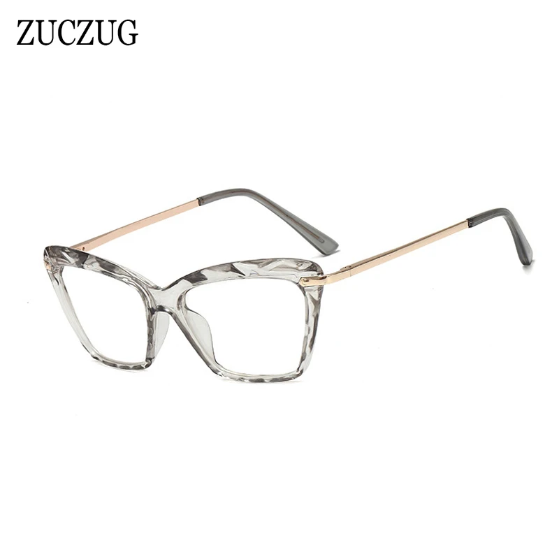 

ZUCZUG Trend Square Glasses Frames Women Retro Cat Eye Optical Computer Glasses Female Transparent Frame Glasses Accessories