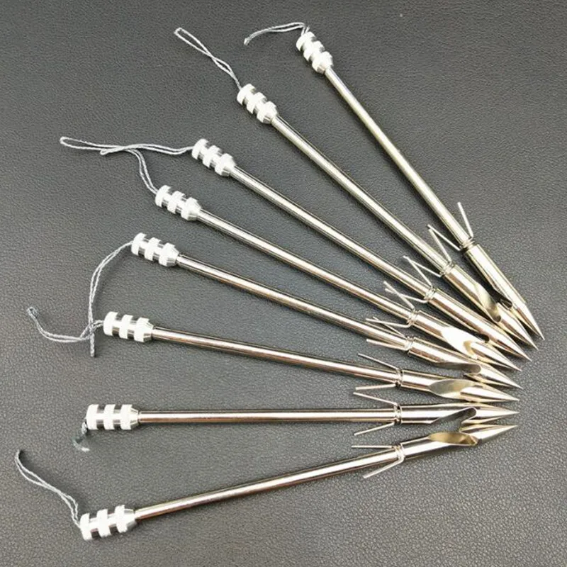 

100pcs/lot Stainless Steel Fishing Darts Slingshot Catapult Fishing Broadhead Archery Arrowhead Tips Triangular Darts 2020