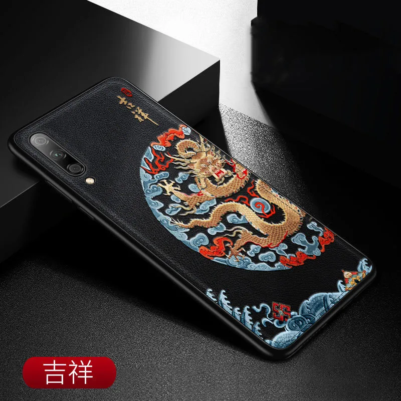color 3 Aixuan кожаный чехол для телефона Honor 9X 3D Emboss с узором кожаный силиконовый чехол для huawei Honor 9x Pro Capa - Цвет: color 3
