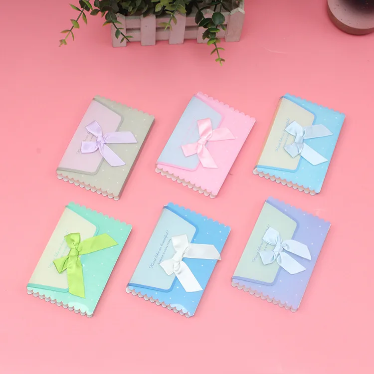 

Cute kawaii Korean pocket mini bow shape school notebooks for children gift stationery supplies