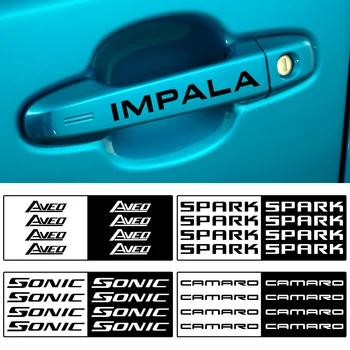 

Car Styling 4pcs Vinyl Door handle decals Wiper Sticker for Chevrolet Cruze Lacetti Captiva SS Z71 Equinox Trax Impala Camaro