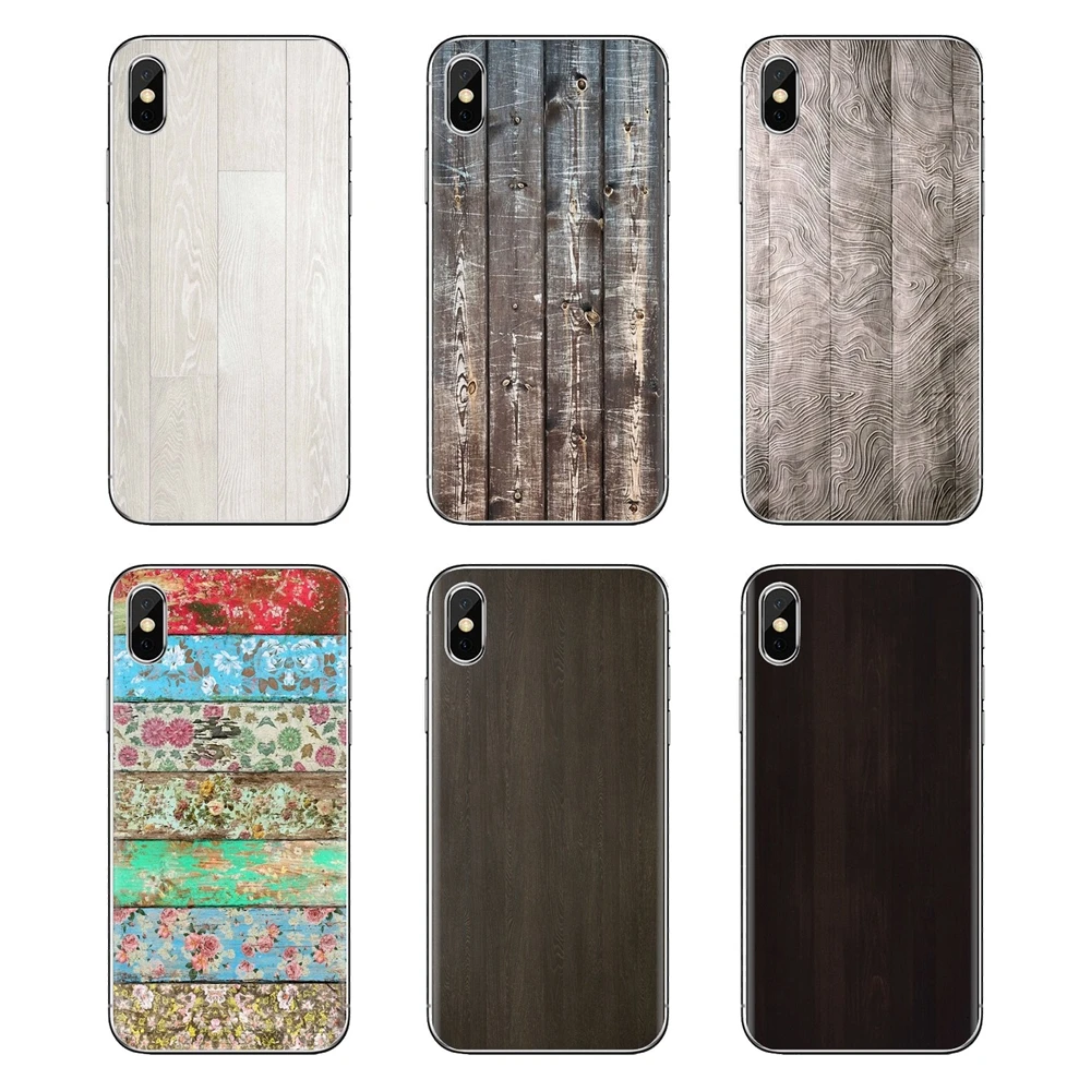 For Xiaomi Mi3 Samsung A10 A30 A40 A50 A60 A70 Galaxy S2 Note 2 Grand Core Prime TPU Cases Colorful Wooden Wood grain design Art |
