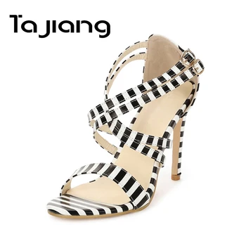 

Ta Jiang New Open Toe Women High Heels Summer Gladiator Sandals Fashion Classic Ladies Dress Shoes Woman