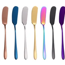 100 шт многоцелевой 304 из нержавеющей стали нож для масла Джем шпатель для сыра товары для дома, кухни Западная Посуда WB1210