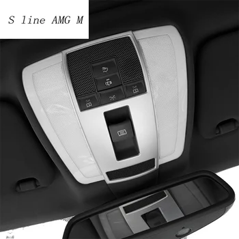 

Car styling metal reading light frame trim decoration stickers Cover For Merceders Benz C Class W204 2011-2014 auto accessories