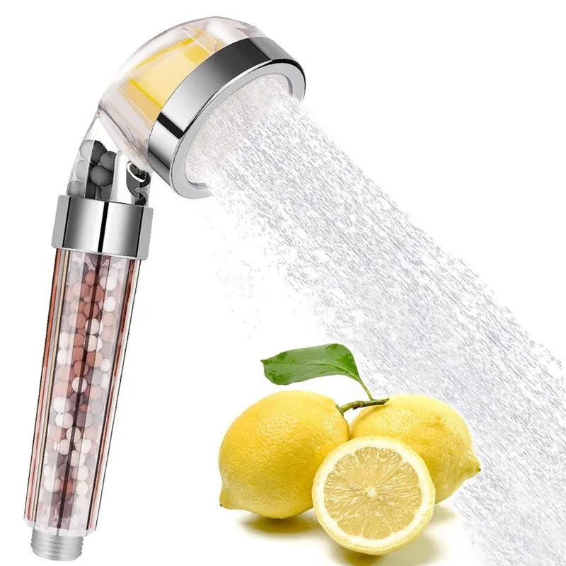 

LIUYUE Saving Water Vitamin C filter Hand Held Shower Head Replacement Vitamin C for Beads Utility Head With Negative Ion Ball