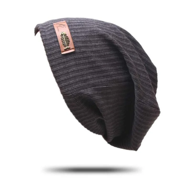 dark grey Мужская вязаная шапка бини Skullcap Ретро Темно-Синий стиль зимняя вязаная шапка женская однотонная хип-хоп обувь для мальчиков и девочек - Цвет: dark grey