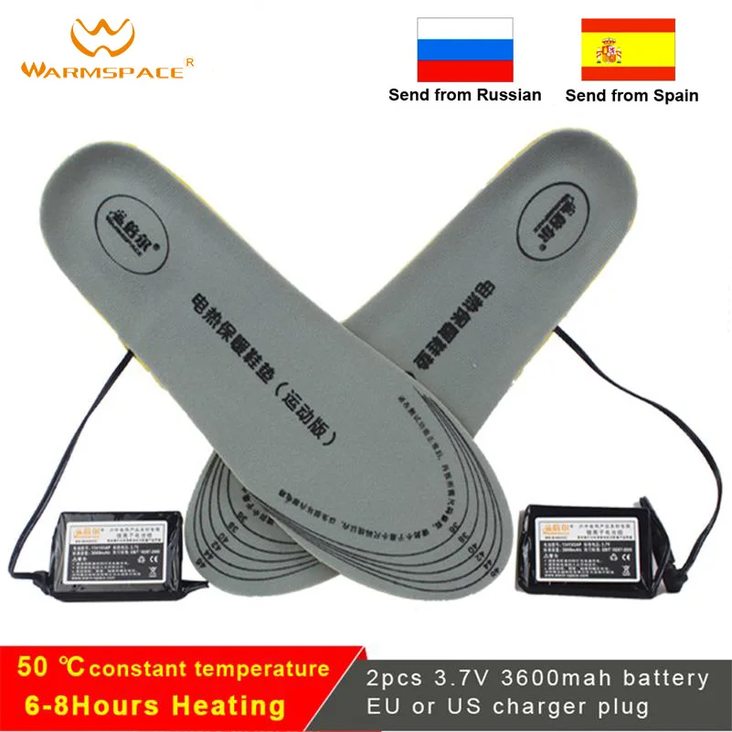 Winter Rechargeable Heated Insoles Ski insoles Feet Warming Insoles Thermal Electric Foot Warmer Heated Outdoor Sports