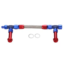 Carb плетеная топливная линия-8 Плетеный карбюратор из нержавеющей стали двойной Впускной линии комплект TD326