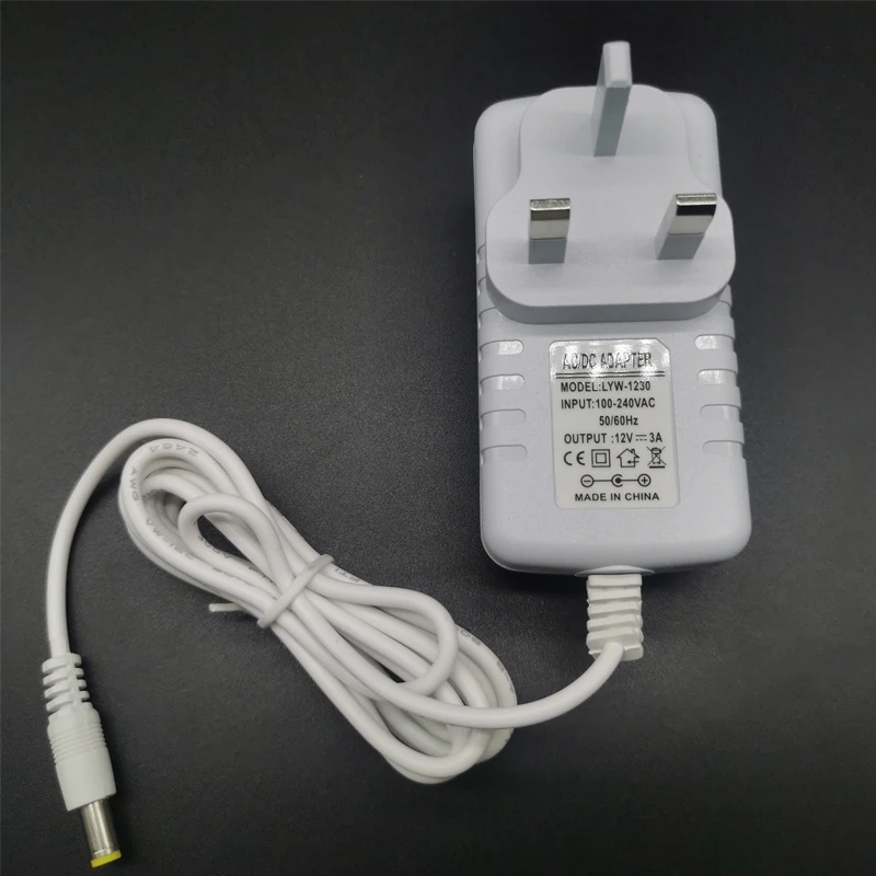 Description Picture 3 of itemDC12V 2A 3A Adapter power supply 12V US/EU/UK Transformer Charger for 5050 2835 5630 LED string strip Bar Light LED Driver Plug