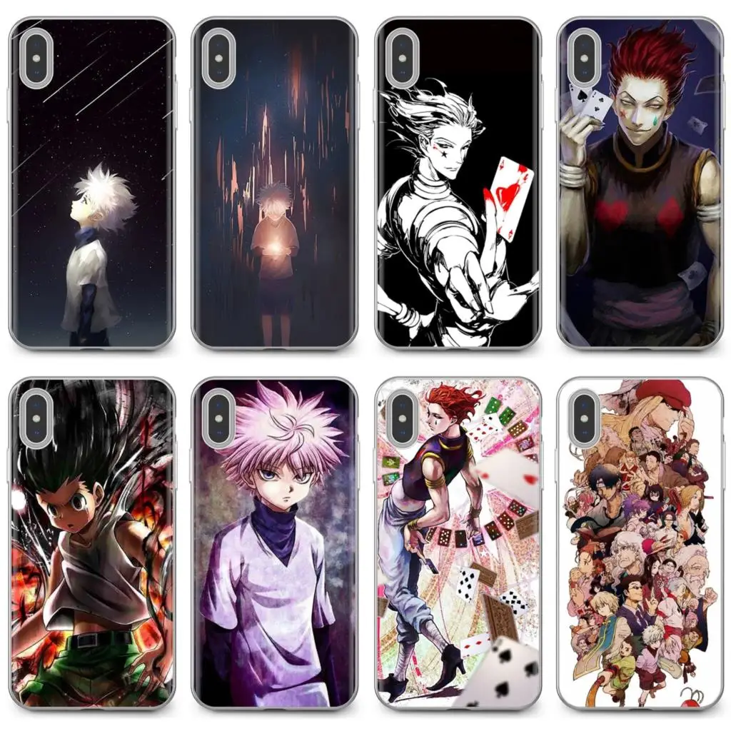 Мягкий чехол для iPhone 11 Pro 4 4S 5 5S SE 5C 6 6S 7 8X10 XR XS Plus Max For iPod Touch Hunter X Kurapika Killua