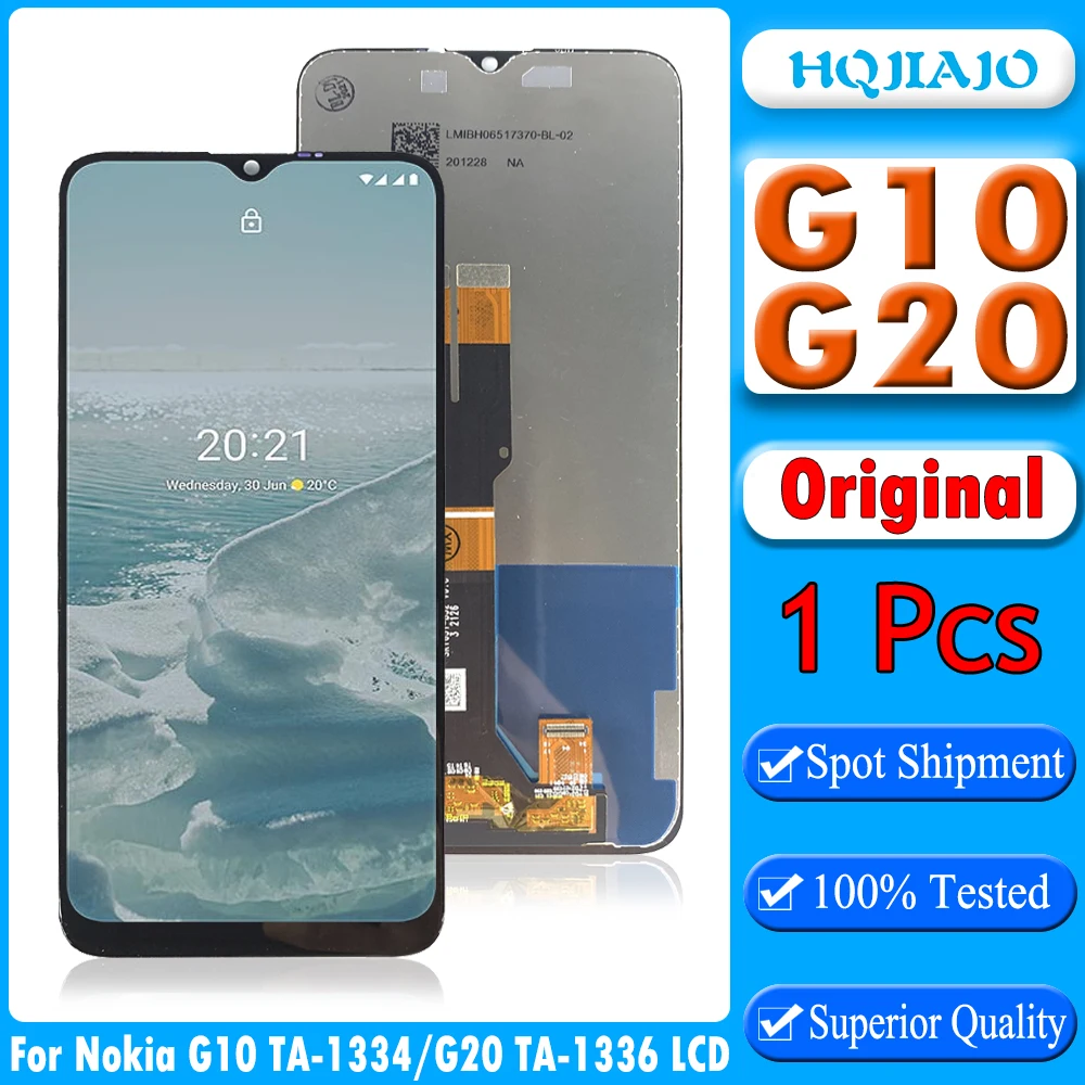 Оригинальный дисплей для Nokia G10 LCD TA-1334 с сенсорным экраном и дигитайзером в сборе