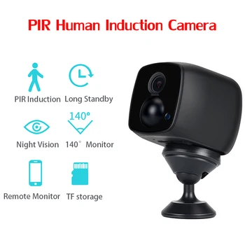 

Wireless Mini Wifi Camera PIR Human Induction Security Small IP Camara Home Surveilance IR Motion Webcam Kamera Action Camcorder