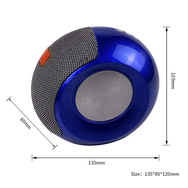 JINSERTA Мини Bluetooth 5,0 динамик 3D Стерео тяжелый бас музыкальный плеер Поддержка TF карты FM радио Aux вход Настольный громкий динамик