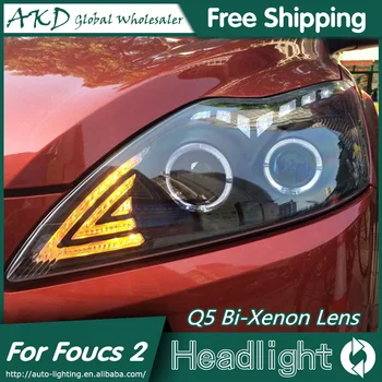 

AKD Car Styling for Ford Focus Headlights 2009-2011 Focus 2 LED Headlight DRL Bi Xenon Lens High Low Beam Parking Fog Lamp