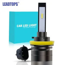 1 шт H4 H7 HB4 H11 HB3 H1 Автомобильный светодиодный фары 60 Вт 9005 H8 H27 H3 9006 5202 CSP супер мини Противотуманные фары 12V 8000LM