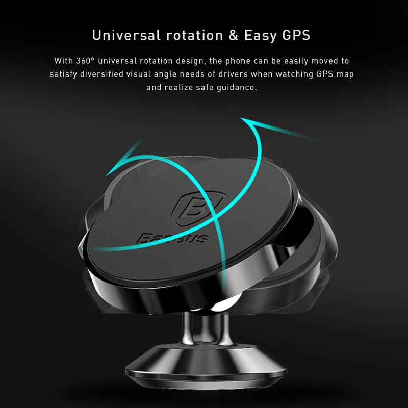  Baseus Starke Magnetische Telefon halter für iPhone 11 Samsung Magnet Auto Halter 360 Grad GPS Dash