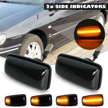 

Dynamic Smoke Side Marker Lights Repeater Lamp for Peugeot 106 306 406 806 for Citroen Fiat 632567 Car Turn Signal Lamp