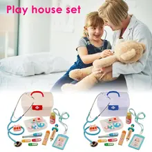 13 шт./компл. детей Детский Набор доктора Портативный чемодан аптечка детские развивающие ролевые игры Классические игрушки с коробкой