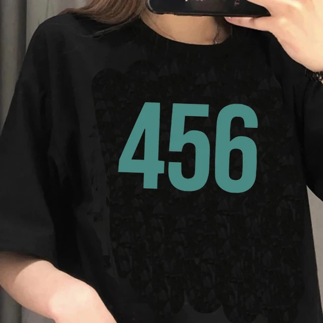 Korean TV Squid Game T Shirt Men Kawaii Cartoon Summer Tops 456 Graphic Tees Unisex Harajuku Fashion Korean Style T-shirt Male 90788