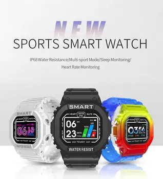 

K16 Smart Watch IP68 Waterproof Smart Watch Multicolor Sport Pedometer Fitness Tracker Heart Rate Monitor Women Men Smartwatch