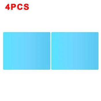 

Mirror Sticker Mirror Protection Film Anti Fog Shield Light Blue Square PET+Nano Coating 175*200MM Dustproof